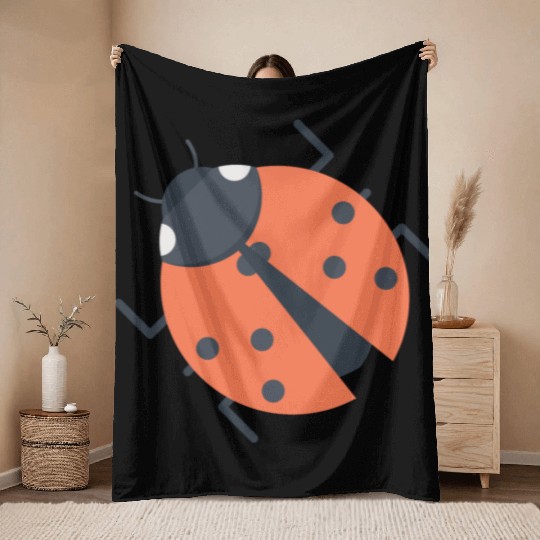 Ladybug Throw Blankets