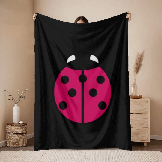 Ladybug Throw Blankets