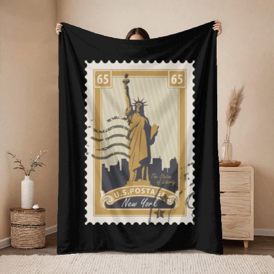 Countries Flags usa Throw Blankets