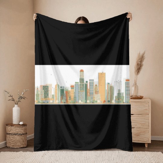 Hong kong Throw Blankets
