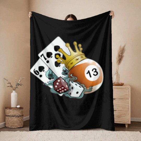 Lucky Thirteen Throw Blankets