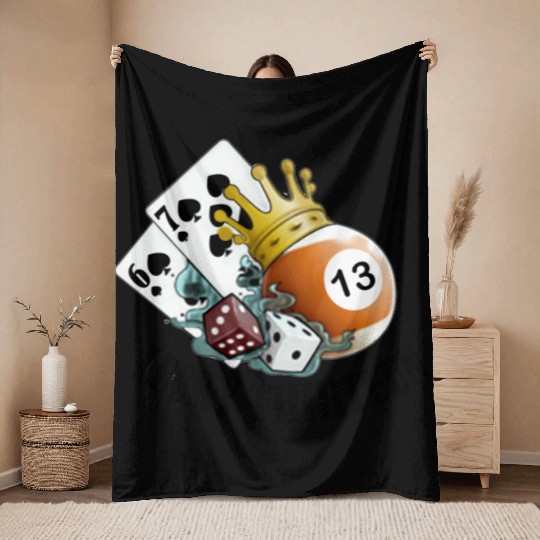 Lucky Thirteen Throw Blankets