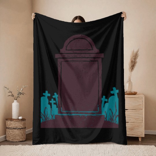 Graveyard Throw Blankets
