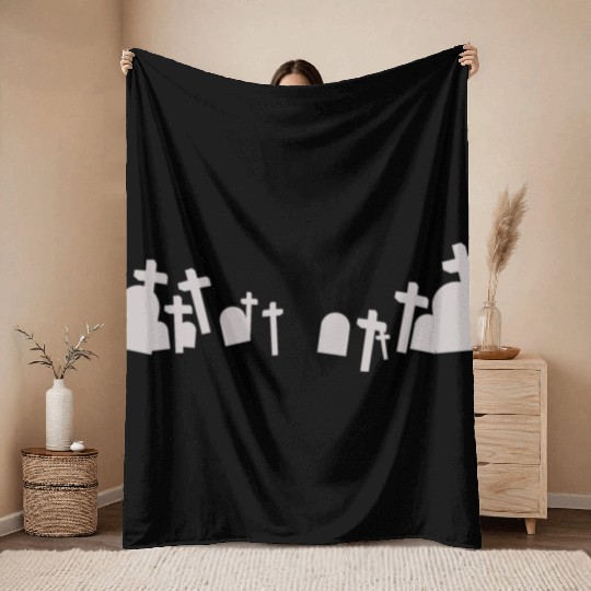 Graveyard Throw Blankets