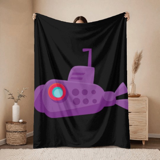 submarine Throw Blankets