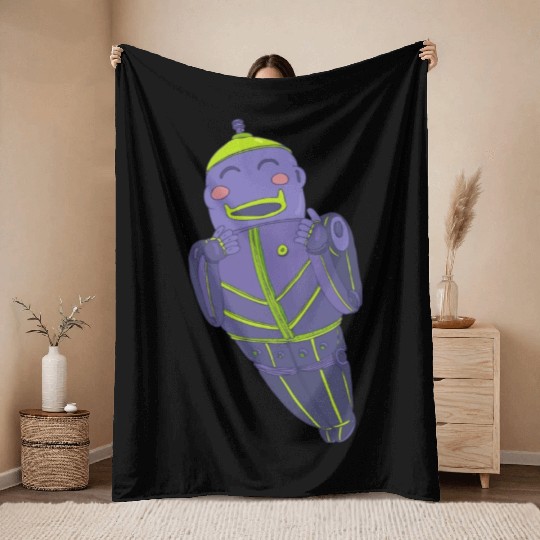 21 robot 28 png vectorstock 4842445 Throw Blankets