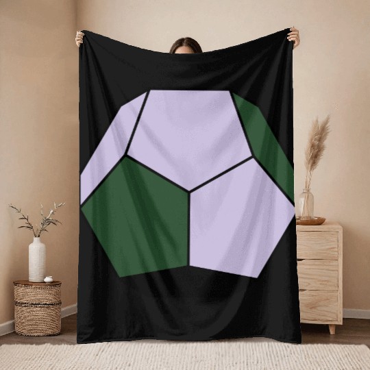 platonic solid Throw Blankets