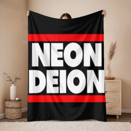 Neon Deion Sanders Primetime Atlanta Sf Throw Blankets