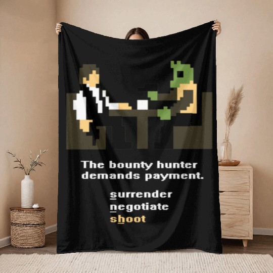 Han and Greedo 8-Bit Throw Blankets