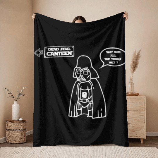 Eddie Izzard Death Star Canteen Throw Blankets