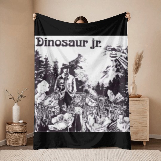 Dinosaur Jr. Throw Blankets