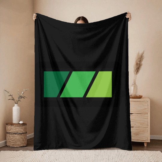 Battery Charging Status Throw Blankets