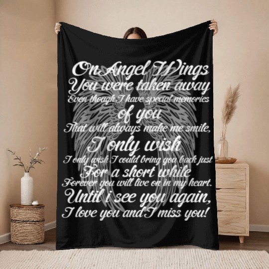 ANGEL WINGS Throw Blankets