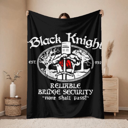 Black knight est 932 reliable bridge security none Throw Blankets