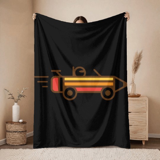Creative Race Throw Blankets