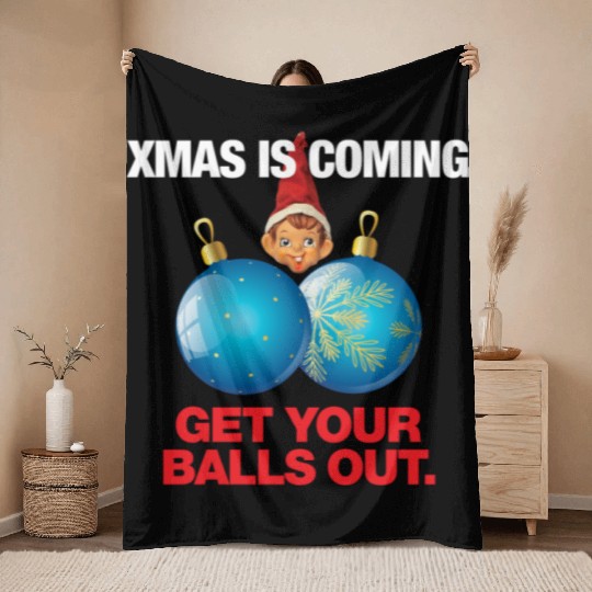 Christmas Balls Throw Blankets