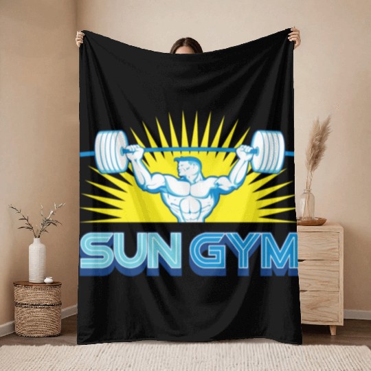 Sun Gym Throw Blankets