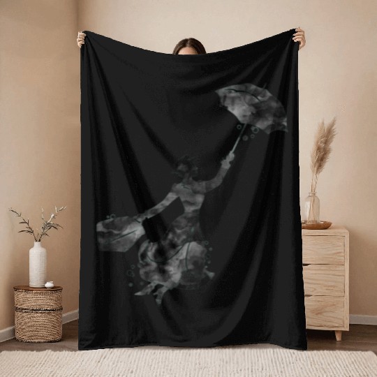 Mary Poppins Throw Blankets