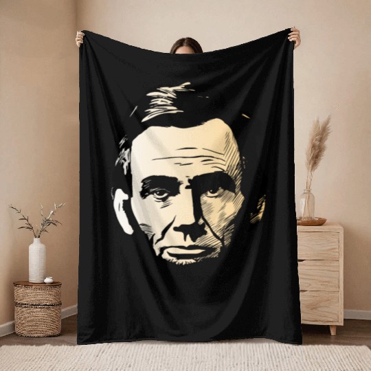 Abraham lincoln Throw Blankets