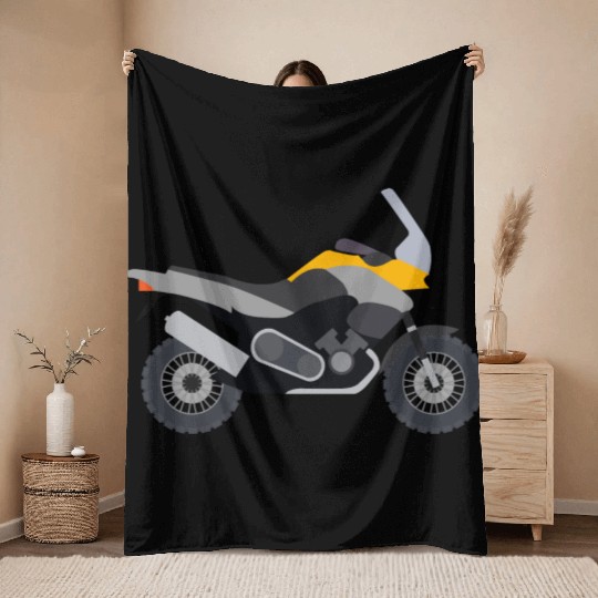 Motorcycle Throw Blankets