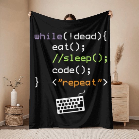 Computer Science Programmer Throw Blankets
