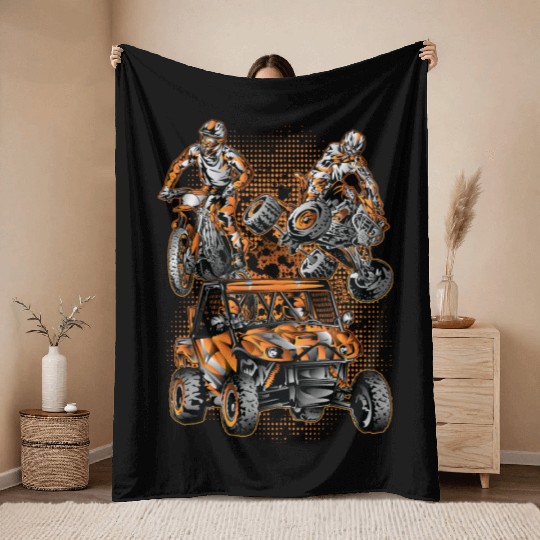 Extreme Off-Road Vehicles Throw Blankets