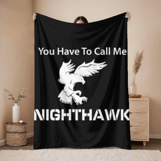 Call Me Nighthawk Step Brothers Throw Blankets