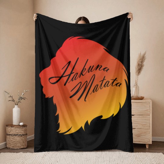 Hakuna Matata Throw Blankets