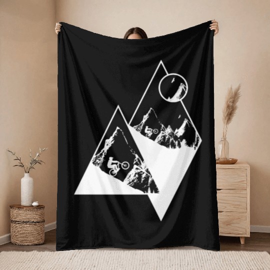 MTB White Mountains Throw Blankets