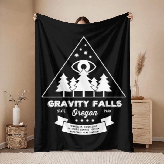 Visit Gravity Falls Throw Blankets