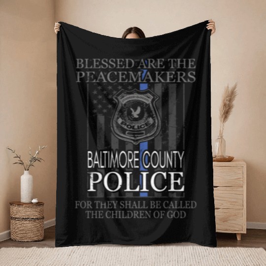 Baltimore County Police Throw Blankets Saint Michael Police Officer Prayer
