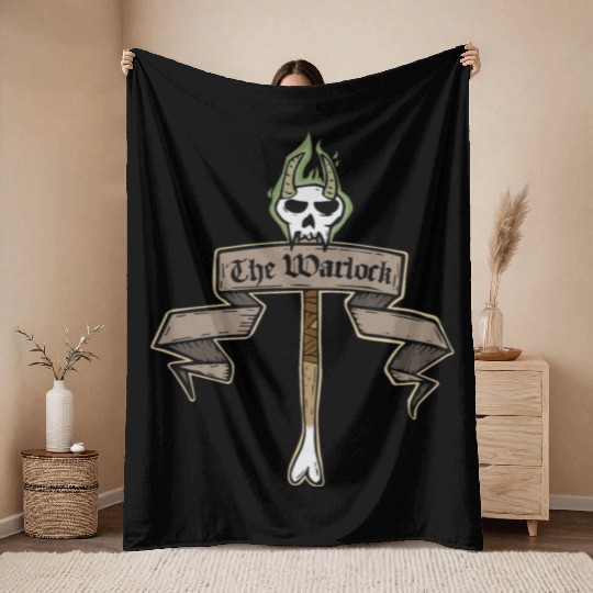 The Warlock Throw Blankets