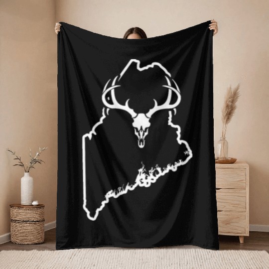 Maine Deer Hunting Mule Deer Hunting Best Deer Hunting Gear Throw Blankets