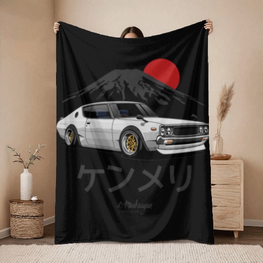 JDM Car Throw Blankets