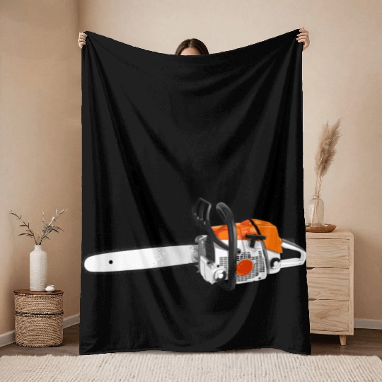 Your Forestry Business - Chainsaw & Pine Forest Throw Blankets