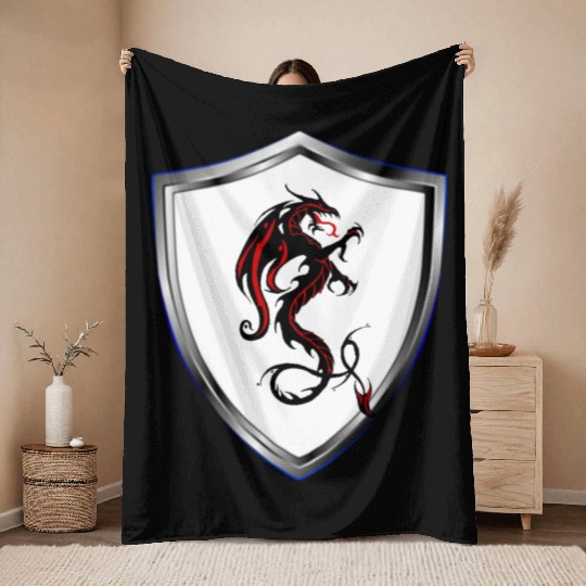 dragon Throw Blankets with dragon design