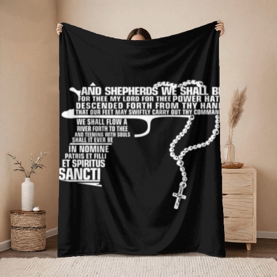 The Boondock Saints - And Shepherds we shall be Throw Blankets