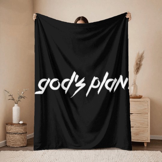 Drake God's Plan Rap Charts Lyrics Gift Fan Throw Blankets