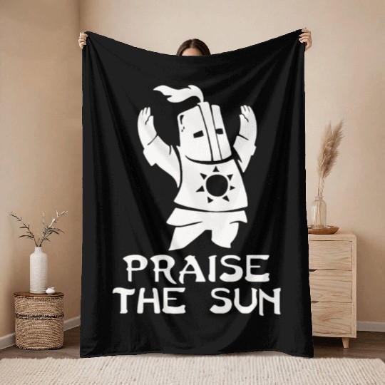 PRAISE THE SUN Throw Blankets