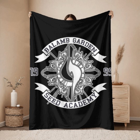 Balamb Garden Seed Academy Logo Drawing Symbol Throw Blankets