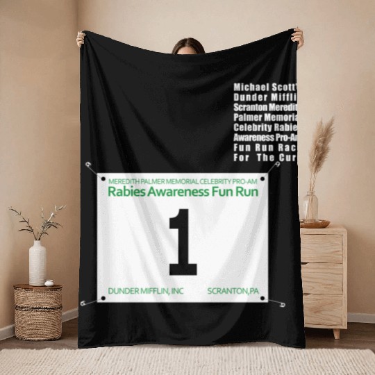 FUN RUN Michael Throw Blankets
