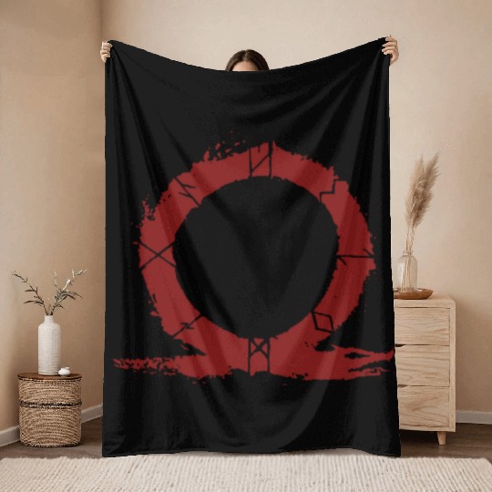 God of War Viking Logo US Shipped FREE viking Throw Blankets