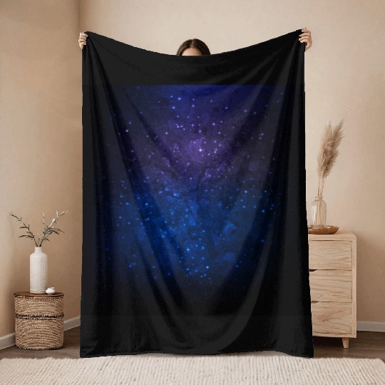 Among Stars in the Galaxy Throw Blankets