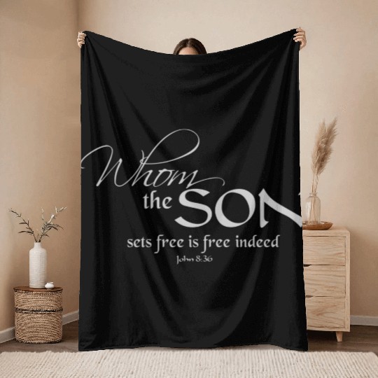 Free Indeed Throw Blankets