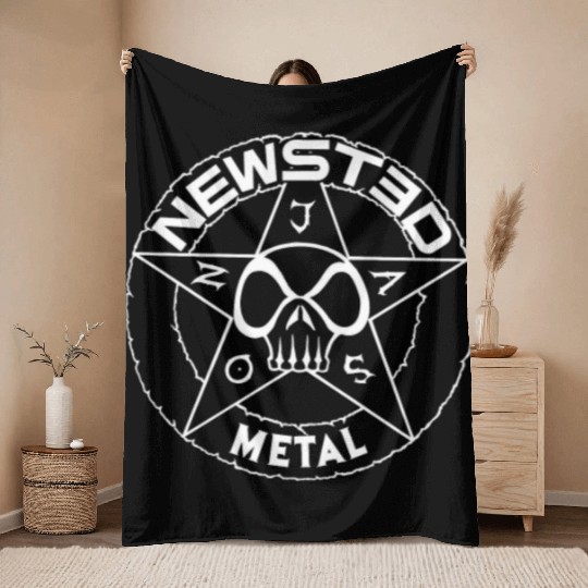 Newsted Metal Throw Blankets