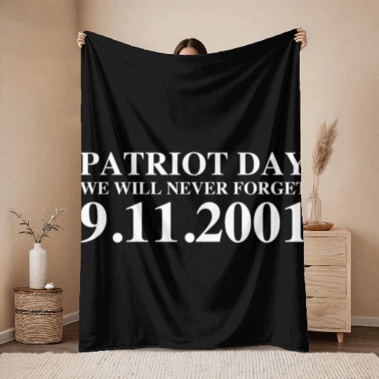 Patriot Day 9/11 Throw Blankets