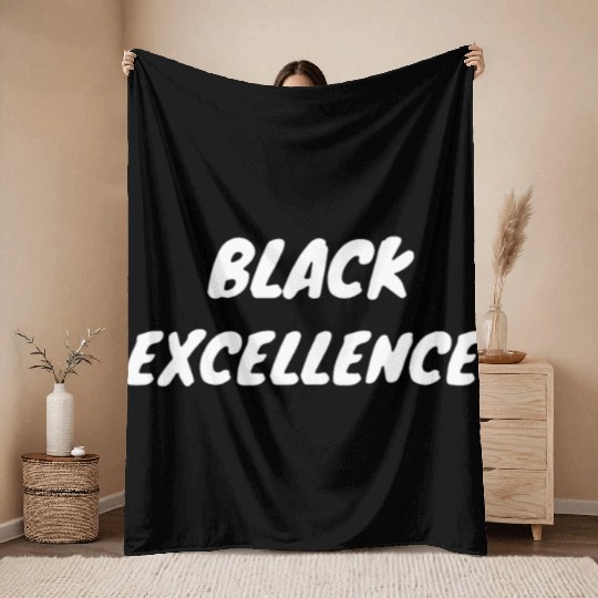 black excellence hipster grandma Throw Blankets