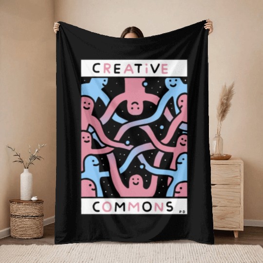creative commons hipster grandpa Throw Blankets