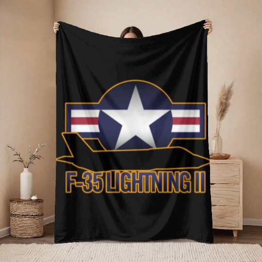 F-35 Lightning II Throw Blankets