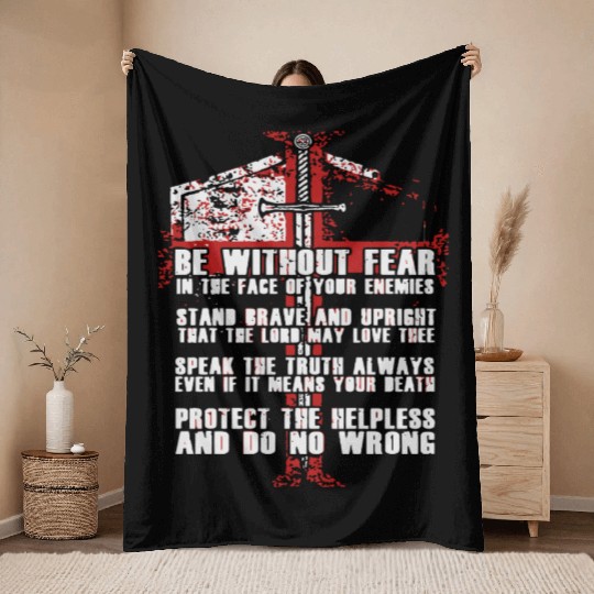 Templar - the knights templar code Throw Blankets